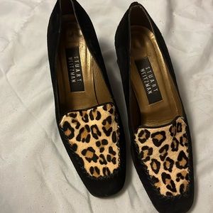 Stuart Weitzman Velvet Leopard Heels
